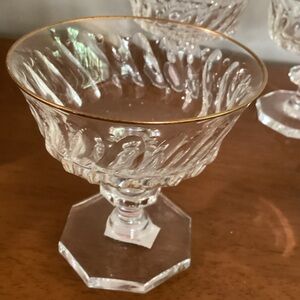 SOLD!Set of Six Antique Sorbet Cups